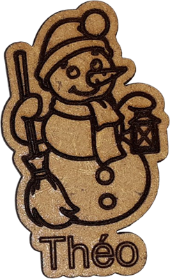 Magnet - Bonhomme de neige personnalisable